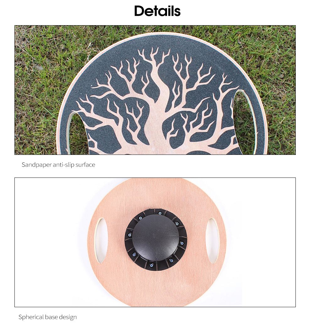 Planche d'équilibre ronde