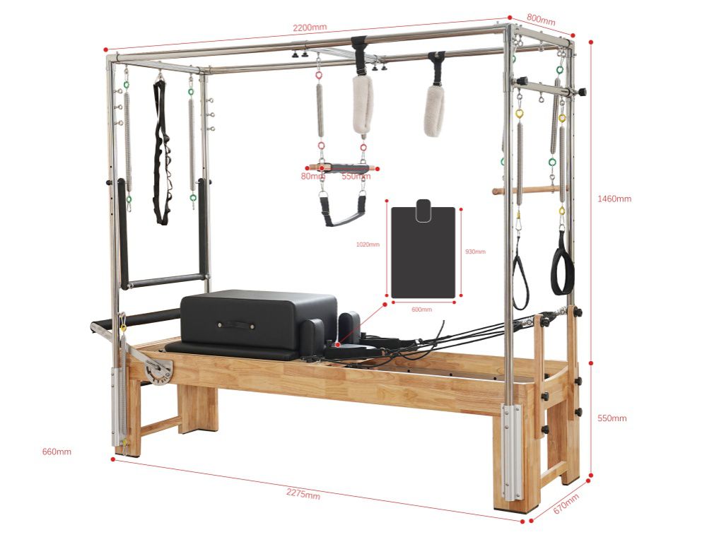 Wood Pilates Cadillac Reformper Reformher Trapeze