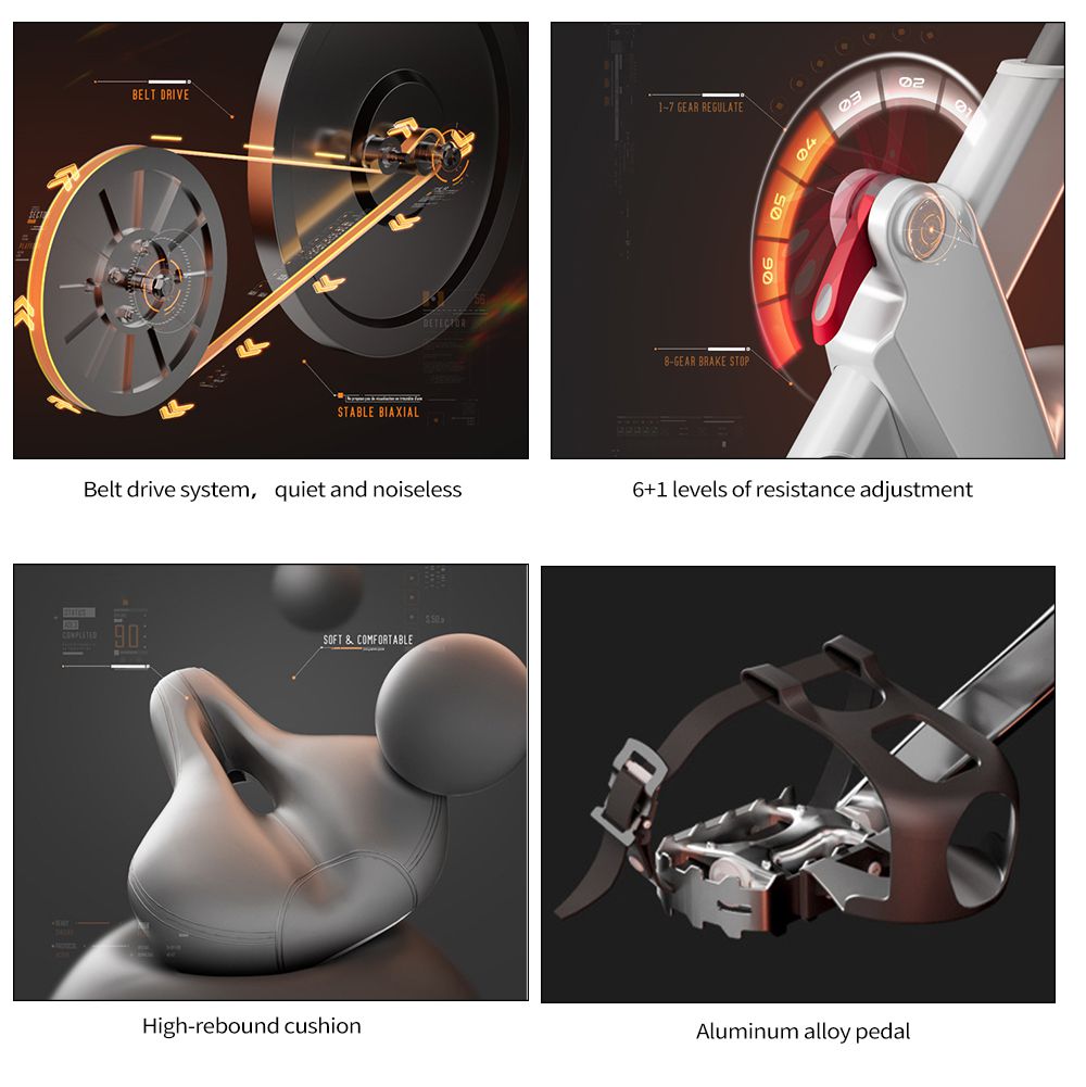 Vélo de rotation du contrôle magnétique entièrement fermé