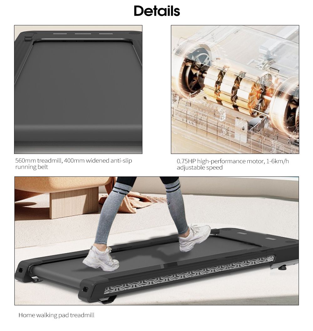 Tapis roulant pliant pour la marche et le jogging
