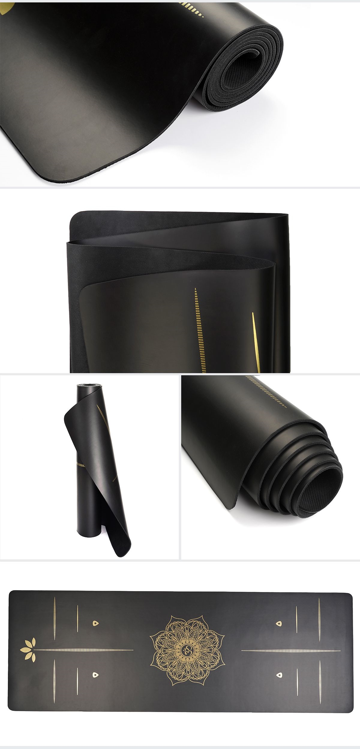 Bronzing PU Rubber Yoga Mat 5 mm