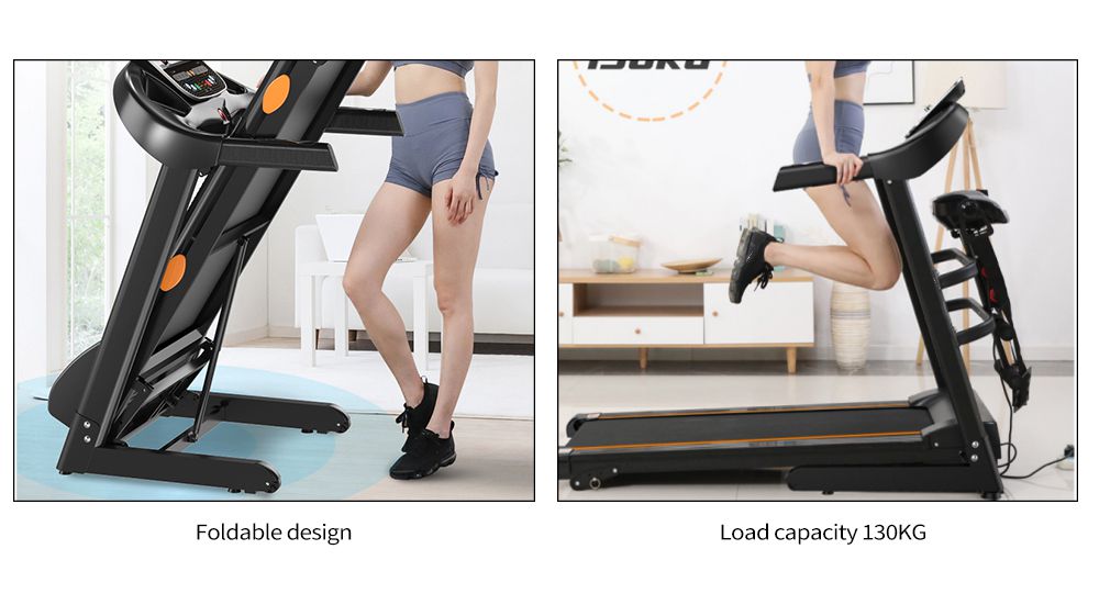Machine de course de gym intérieure multifonction pliant tapis roulant électrique