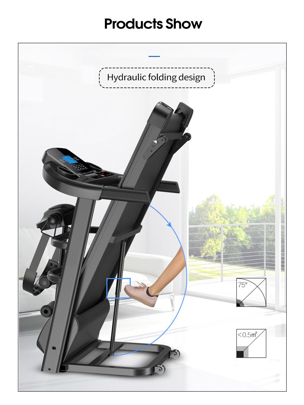 Running pliing exercice portable tapis roulant
