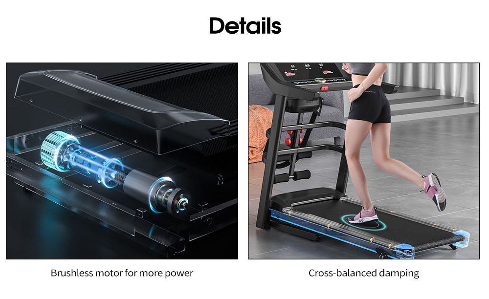 Équipement de gymnase commercial Fitness Running Machines de tapis roulant plié à la maison Utilisation du tapis roulant à pied Équipement de gymnase commercial Fitness Running Machines de tapis roulant plié à la maison Utilisation du tapis roulant à pied