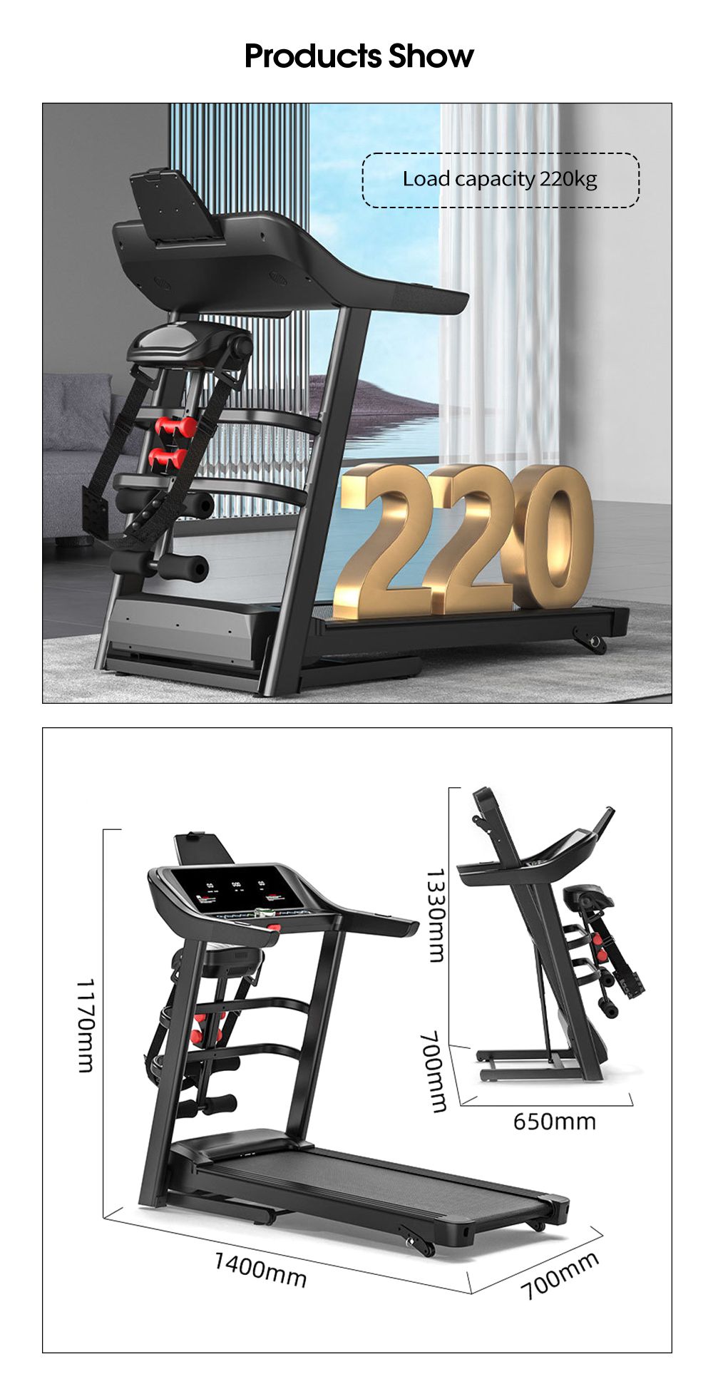 Équipement de gymnase commercial Fitness Running Machines de tapis roulant plié à la maison Utilisation du tapis roulant à pied Équipement de gymnase commercial Fitness Running Machines de tapis roulant plié à la maison Utilisation du tapis roulant à pied