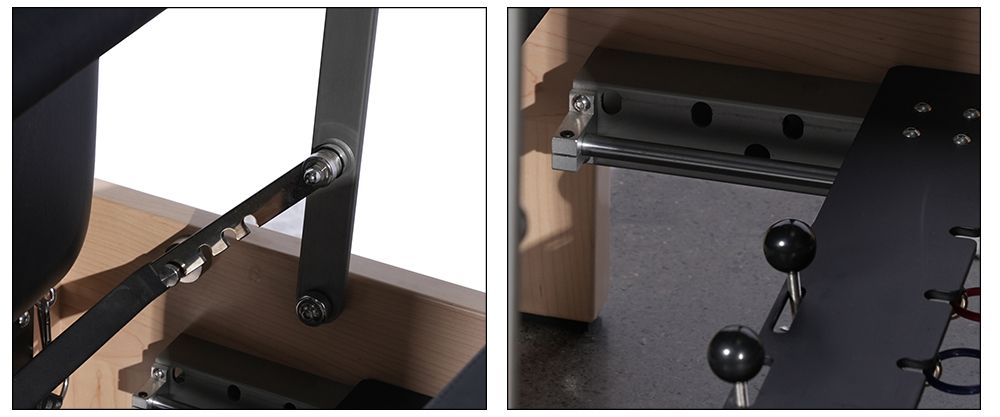 Entraînement corporel Lit Core Maple Wood Pilates Reformer Machine avec des reproches intérieures