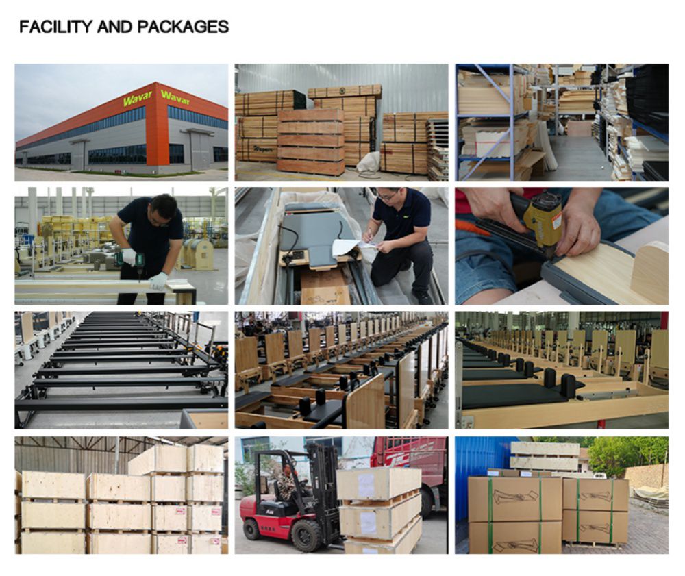 À la maison en bois pliable Pilates réformateur