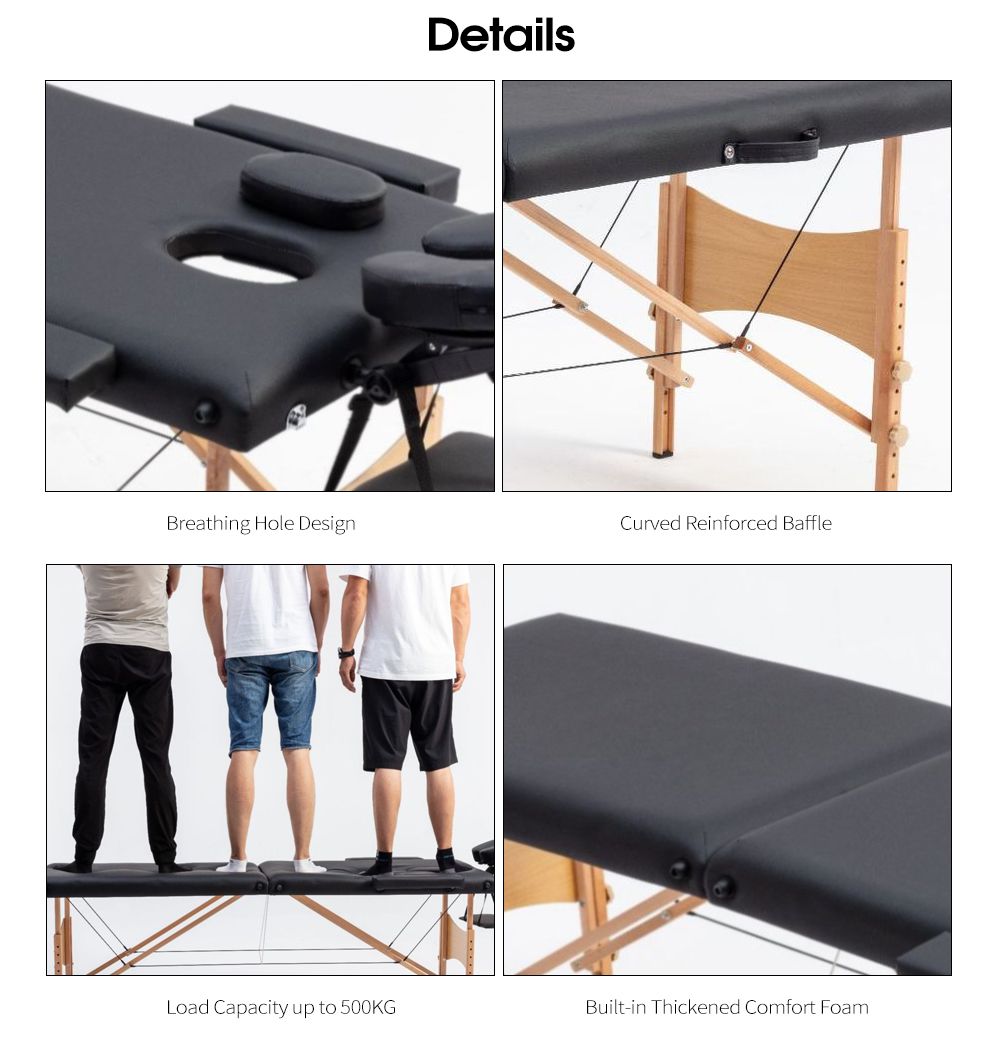 Table de massage en bois portable Table de massage en bois portable