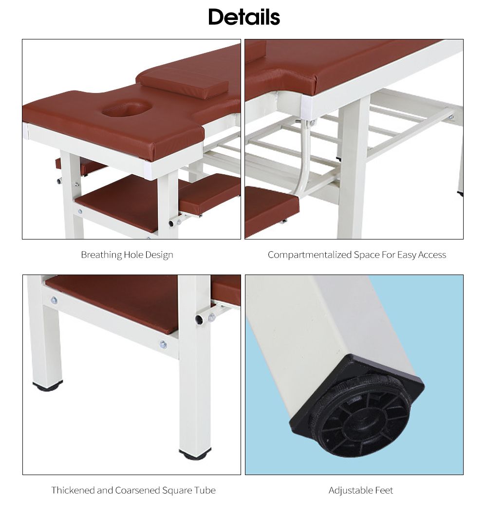 Table de massage stable et durable six jambes Table de massage stable et durable six jambes