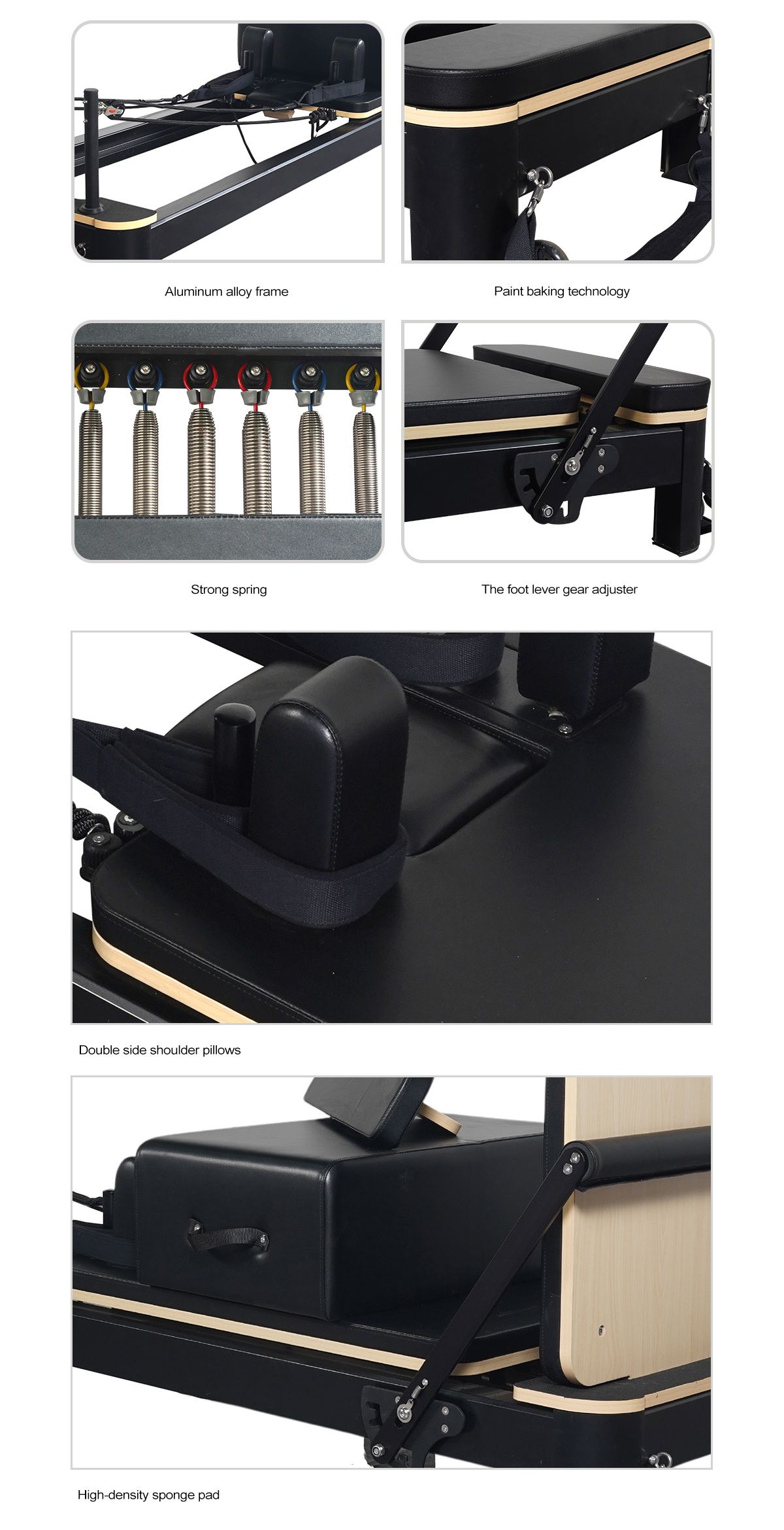 Aluminium Pilates Reformer Machine 4.0 à vendre