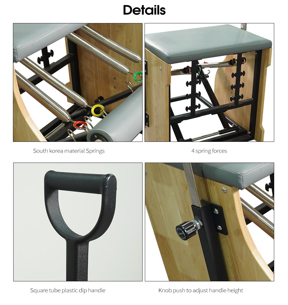 Chaise de pilates de chêne wavar Chaise de pilates de chêne wavar