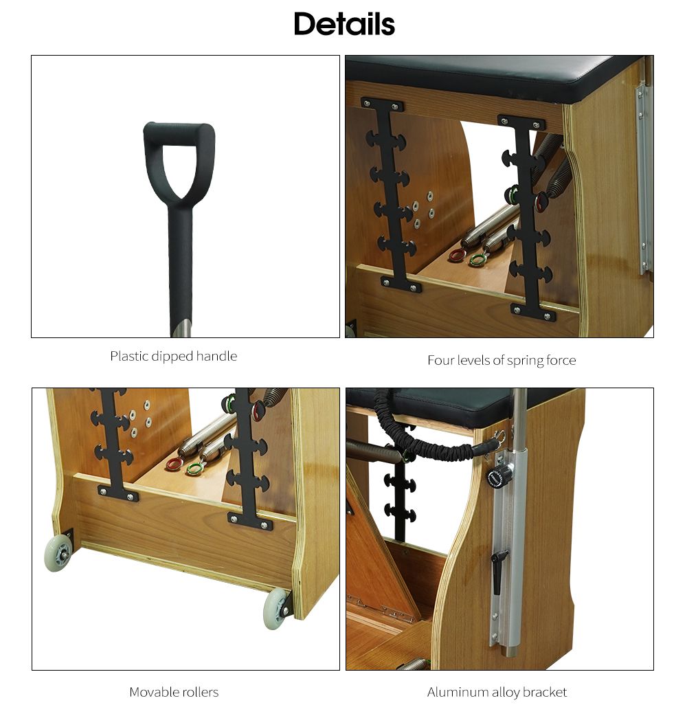 Chaise de wunda de hêtre Pilates Chaise de wunda de hêtre Pilates