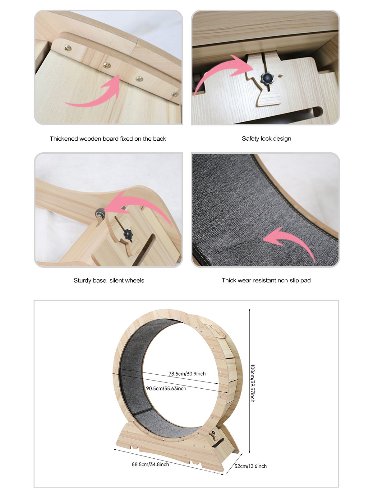 Tapis roulant de roue d'exercice de chat Tapis roulant de roue d'exercice de chat