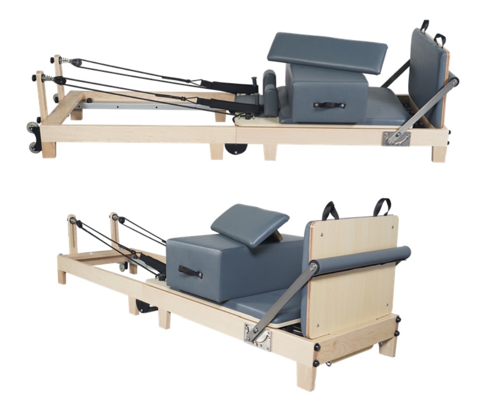 Machine d'exercice pliable pliable avec des jambes en bois