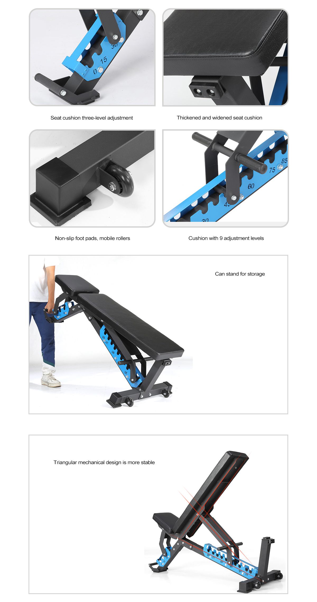 Banc de gymnase portable Banc de gymnase portable