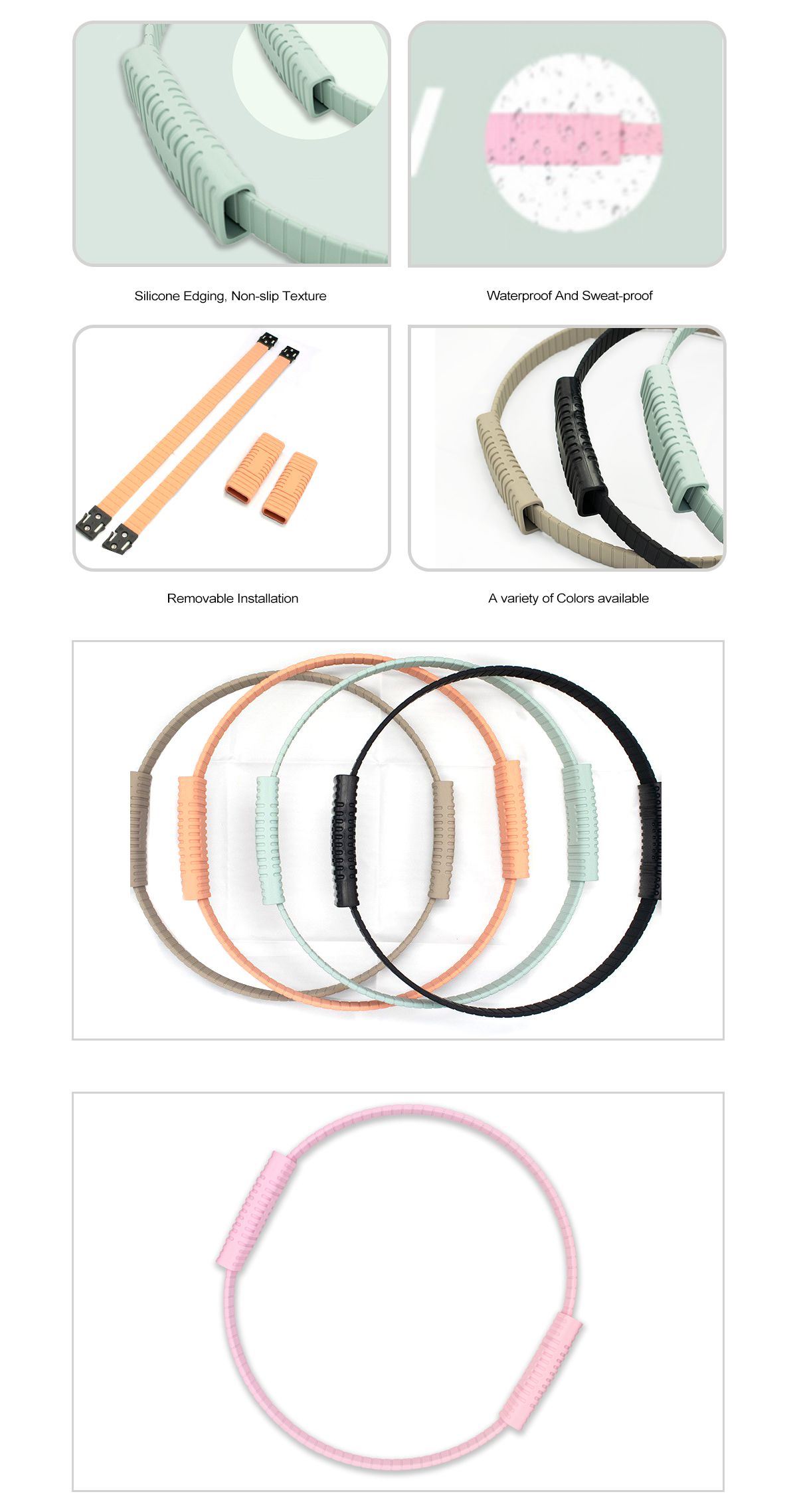 Ring de yoga en cercle de silicone Pilates