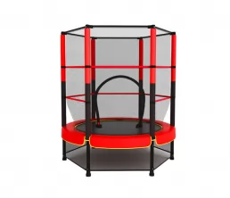 Trampoline ronde de 55 pouces avec filet en boîtier