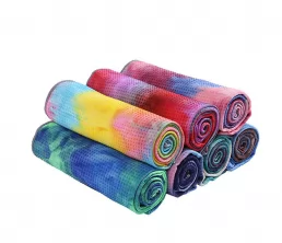 Serviette de yoga à tie-dye