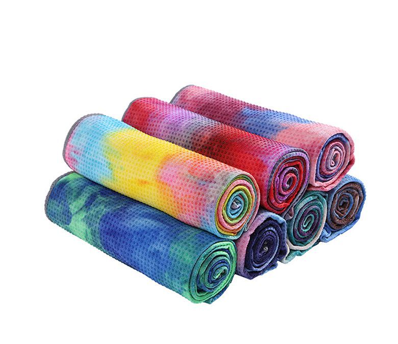 Serviette de yoga à tie-dye