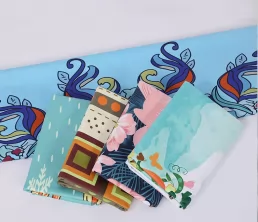 Serviette de yoga en microfibre