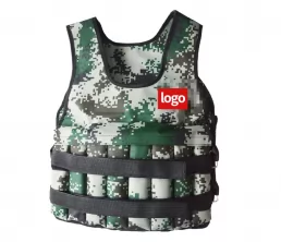 Gilet pondéré de camouflage réglable 