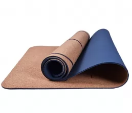 Mat de yoga Cork + TPE avec logo personnalisé