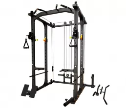 Machine à poulies à cadre de squats multifonctionnels