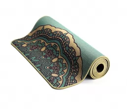 Jute sans glissement + tapis de yoga en caoutchouc naturel