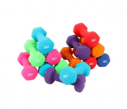 Tremper haltères - prix à bas prix à chaud vendant coloré en gros en norme en néoprène ensembles pour dames