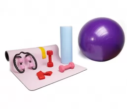 Kit d&#039;étirement du tapis de yoga pu