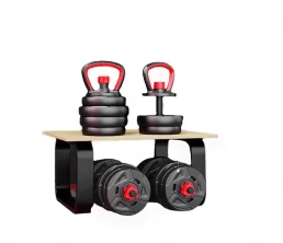 Eco-Friendly Multifonctional Ironsand + Ciment Haltel Halnill Ensemble avec des barres Kettlebell