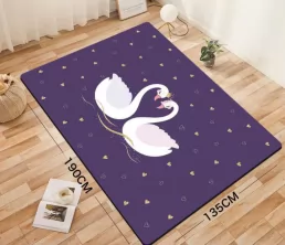 Tapis de yoga à impression complète en daim TPE