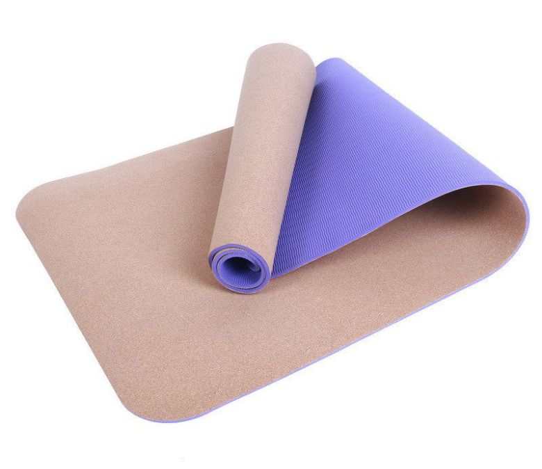 Mat de yoga coloré en liège TPE en gros en gros