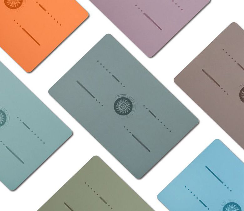 Mat de yoga portable PU petit tapis de yoga