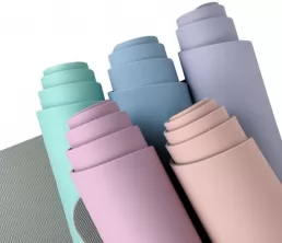 Mat de yoga sans glissement de couleur macaron en gros TPE