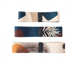 Bande de boucle de résistance à motif de feuilles
