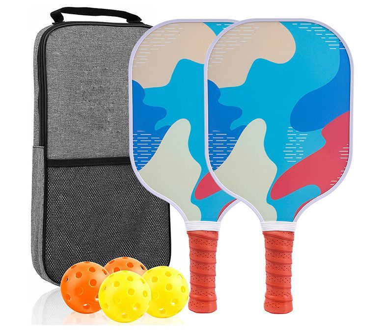 Ensemble de raquette de pickleball en fibre de carbone en graphite