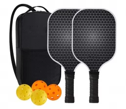 Ensemble de raquette de pickleball en fibre de carbone