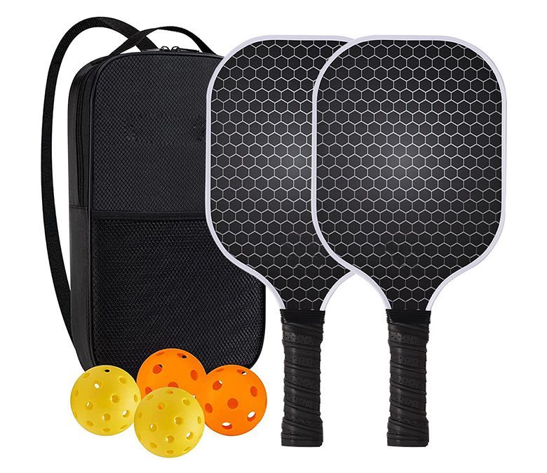 Ensemble de raquettes de Pickleball en fibre de carbone