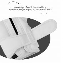 Gants de boxe personnalisés Fixement. Nous pouvons personnaliser la manière fixe de boxe des gants en fonction de vos besoins, tels que vous pouvez commander différentes tailles de crochet et de boucle et la conception de fixation. Fixé avec des lacets ou un composite de lacets et une conception velcro est également disponible.