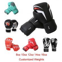 Gants de boxe personnalisés, nos gants de boxe réguliers sont de 8 à 16 oz. Nous pouvons également personnaliser des poids en fonction de vos exigences.