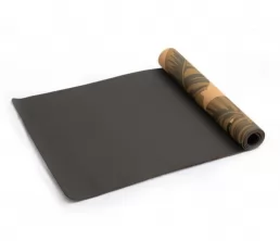 Matte de yoga à motif de plante de qualité Cork TPE
