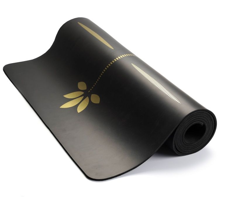 Tapis de yoga en caoutchouc PU bronzant