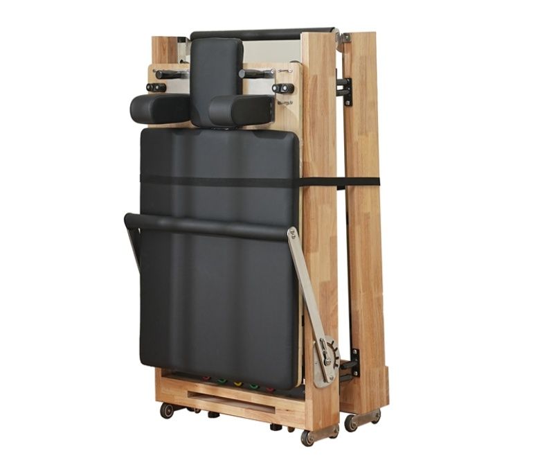 Balance corporelle en bois pliant Pilates réformateur de lit de base