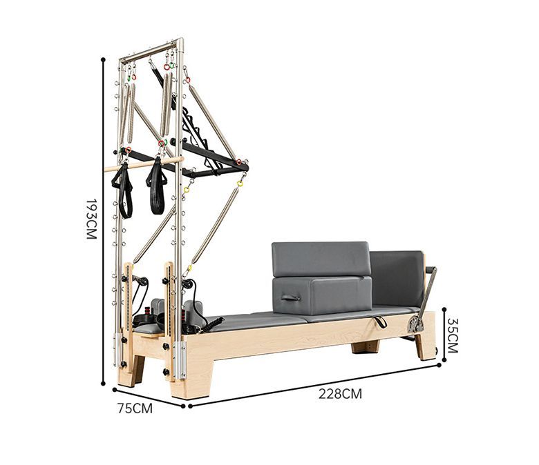 Studio Pilates Maple Reformer avec demi-trapèze
