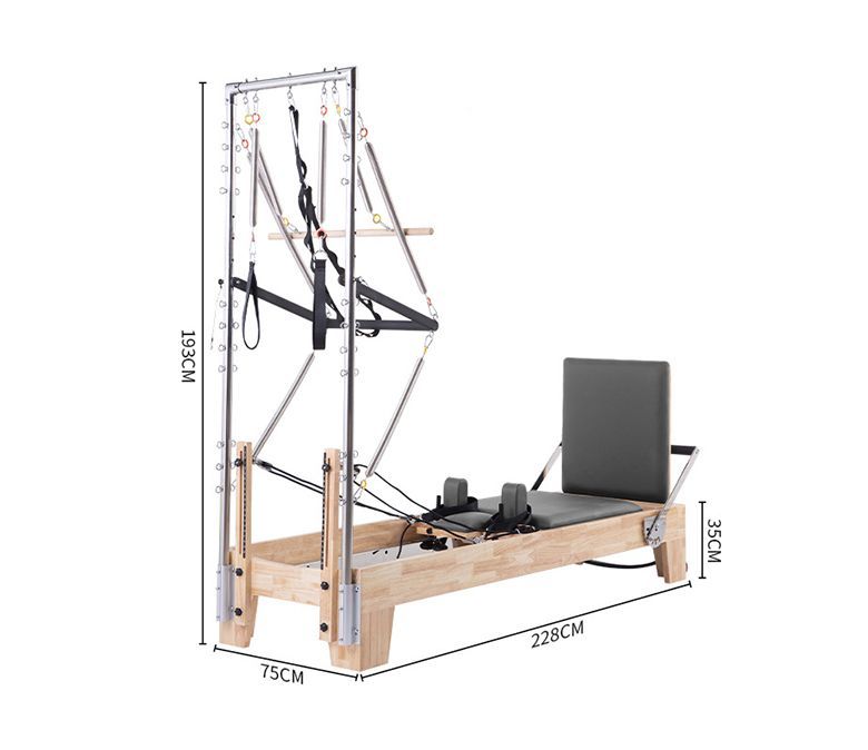 Studio Pilates Maple Reformer avec demi-trapèze