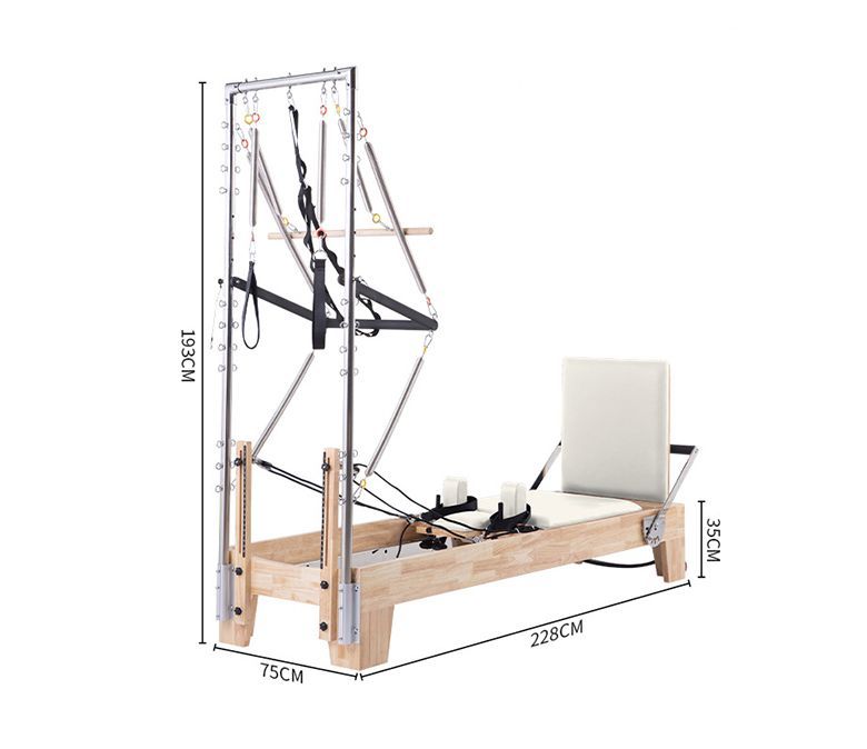 Studio Pilates Maple Reformer avec demi-trapèze