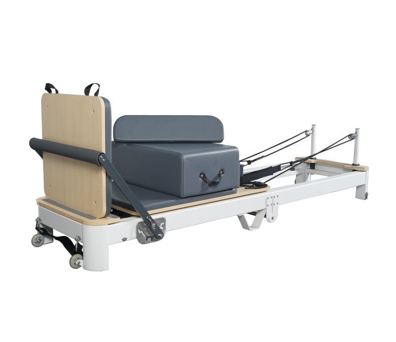 Réformateur de pilates pliables en aluminium blanc à vendre