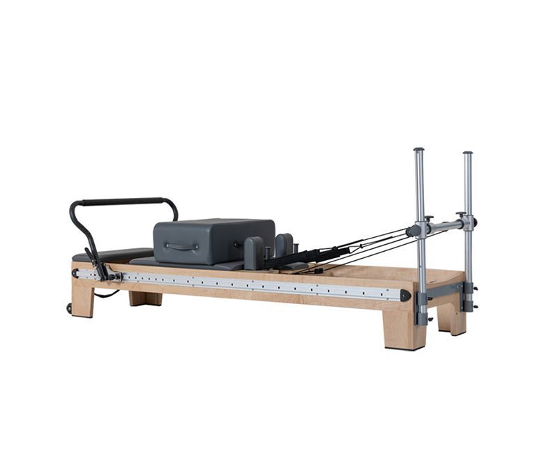 Lit réformateur Pilates en bois à piste complète