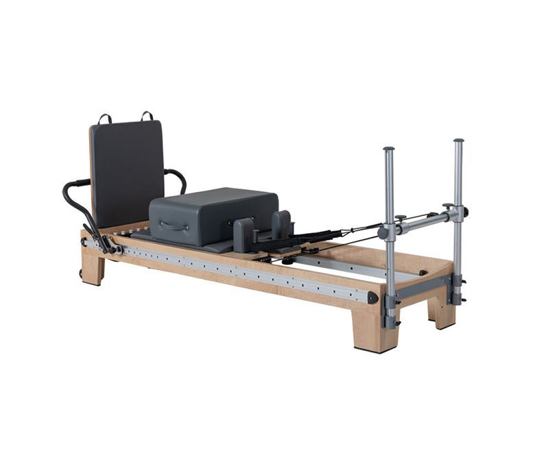 Lit réformateur Pilates en bois à piste complète